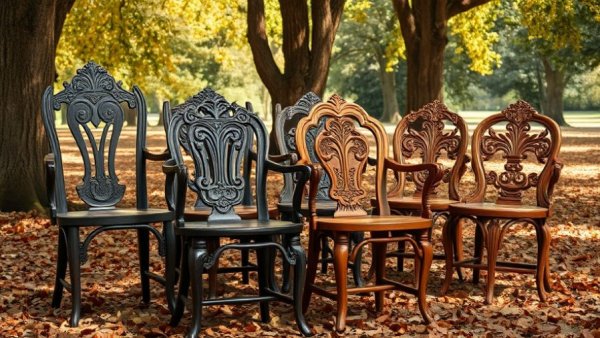 Vintage chairs at a yard sale, what to buy at yard sales
