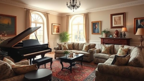 Classic living room with piano, discussing home upgrades not worth money.