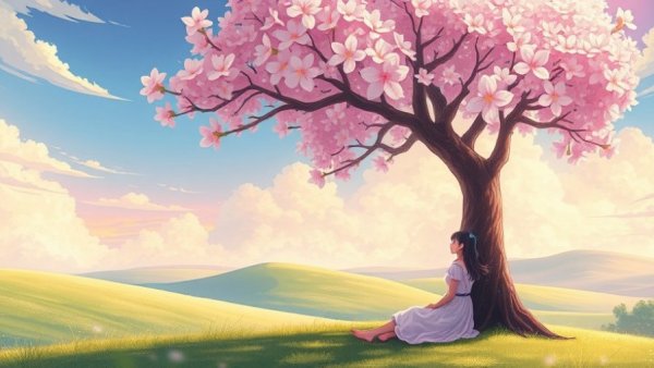 Transformative Power of Gratitude illustrated in a serene landscape.