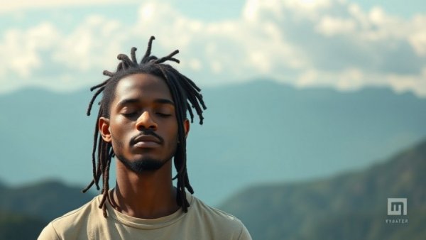 12-Minute Meditation for a Don't-Know Mind ad with serene background.