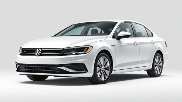 2026 Volkswagen Jetta Review: Sleek white sedan in studio.