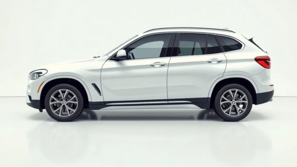 2026 BMW X1 Review: Sleek white BMW X1 in a minimalist setting.