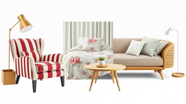 Wayfair Outlet Deals: Stylish furniture collage with sofa and chair.