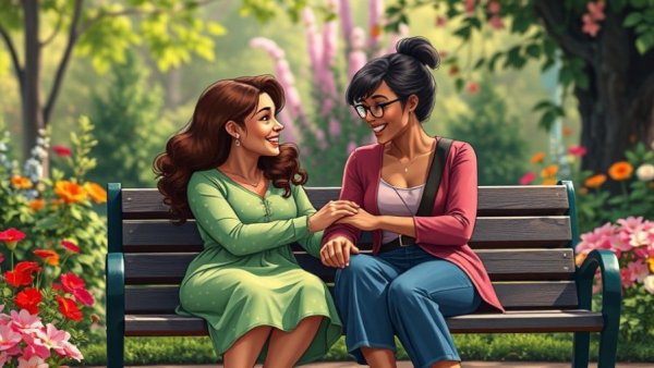 Strong friend vulnerability shown as two women connect and support each other.