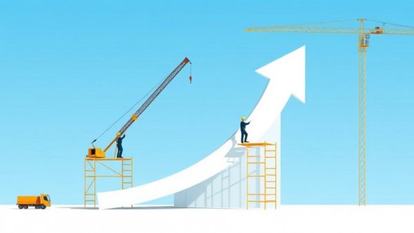 Construction workers assembling arrow with crane in home renovations scene.