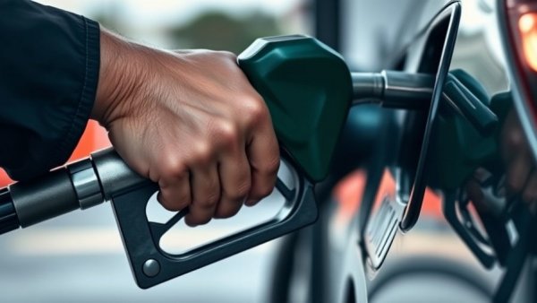 Close-up of fuel pump as oil prices surge.