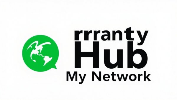 Logo for strategic warranty management network with map icon.