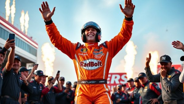 Christian Lundgaard celebrating a win with Arrow McLaren team in 2026 season.