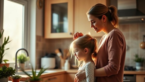Mother managing morning routines with children, portraying friendship burnout among moms.