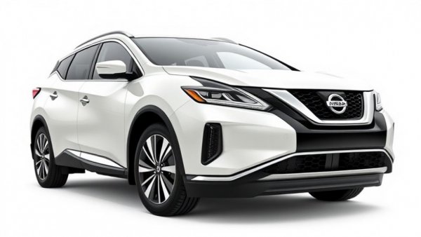 2026 Nissan Murano review image of white SUV with sleek design.