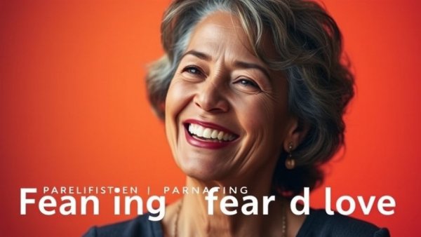Parenting Through Fear and Love meditation with serene smiling woman.