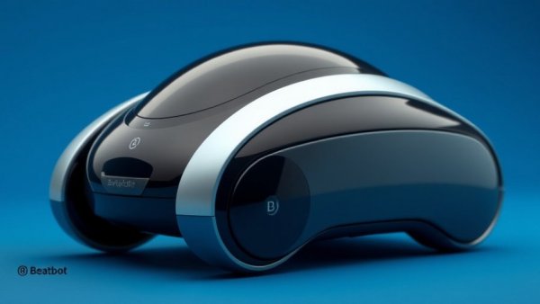 Sleek Beatbot AquaSense 2 Pro resting on a blue background.