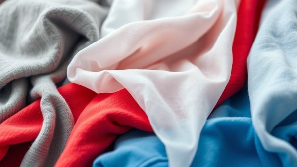 Soft dryer sheet on colorful clothes showcasing uses for dryer sheets.