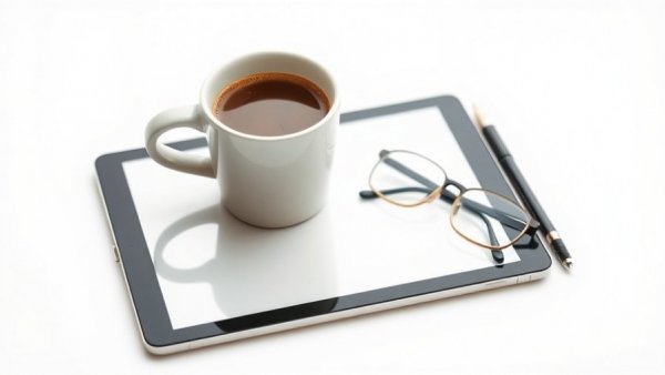 Digital cover with coffee and stationery, Italian Chopped Chicken Salad Recipe guide.