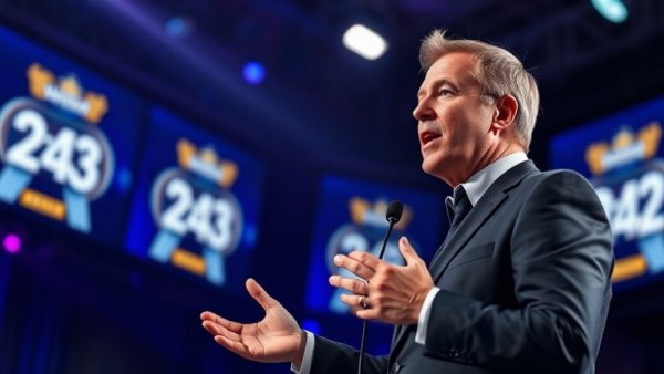 Speaker presenting at automotive awards ceremony