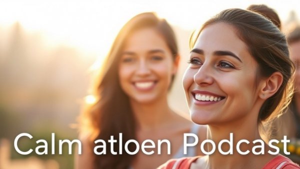 Meditation for Pain and Illness podcast featuring smiling woman.