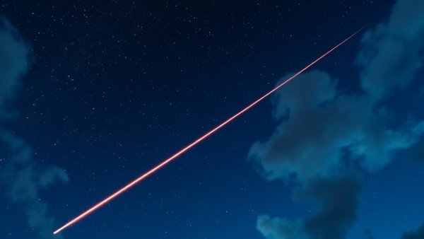 Beauty and heartbreak under the sky with meteor blazing.