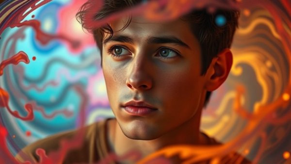 Imagination Turns Problems Into Crisis: Thoughtful young man with vibrant imagination