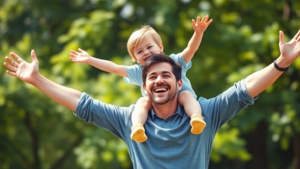 Father and son playing outdoors, symbolizing support after autism diagnosis.
