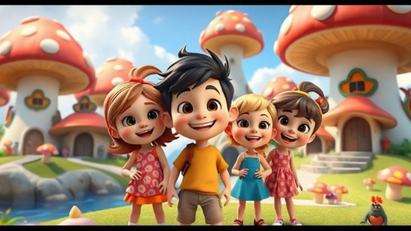 Forgotten Island celebrates '90s girlhood with vibrant characters and whimsical backdrop.