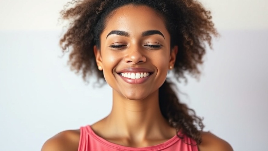 Meditation for Collective Healing podcast promotion with smiling woman.