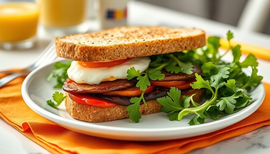 Best Vegan Frozen Meals: Tasty vegan sandwich with salad on a plate.