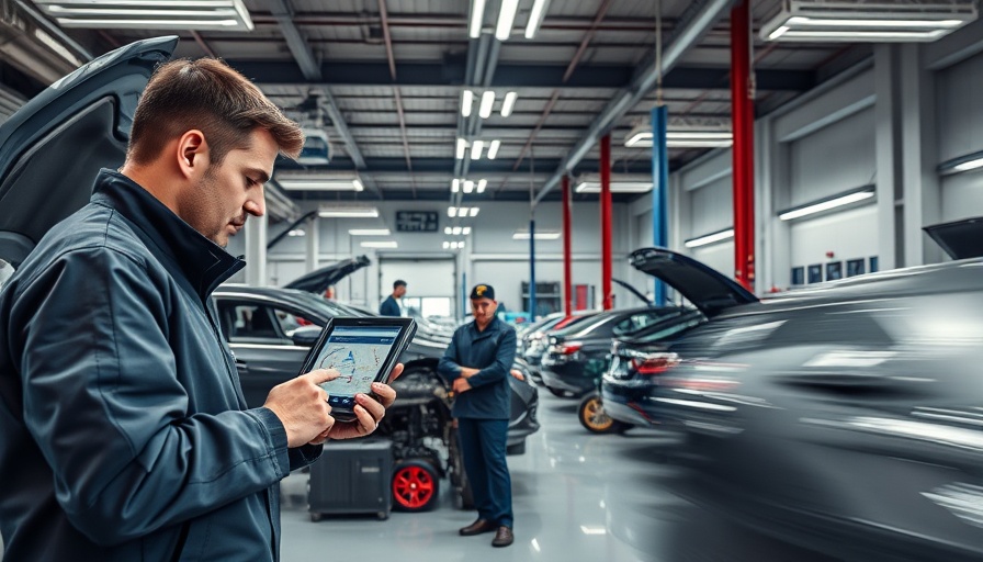Advanced auto repair shop showcasing cutting-edge repair innovations.