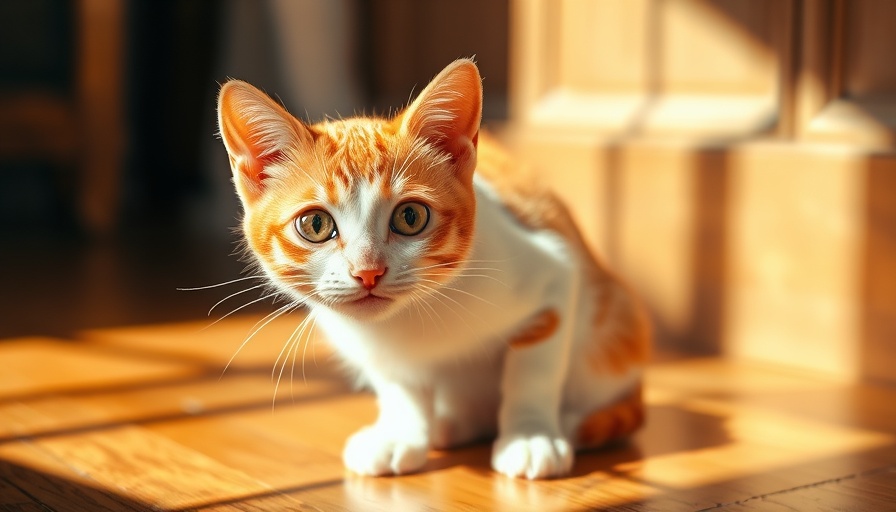 Ginger cat with a curious gaze in sunlight related to West Nile virus in cats.