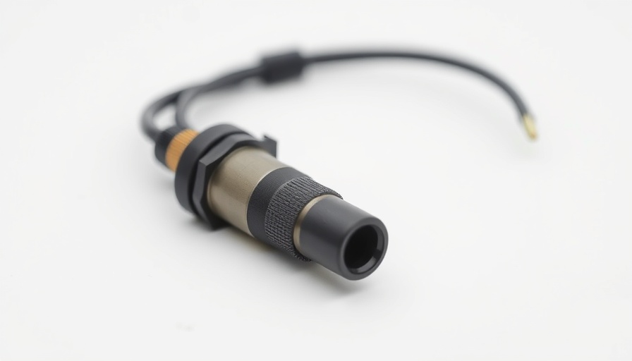 Auto repair essential: close-up of car oxygen sensor.
