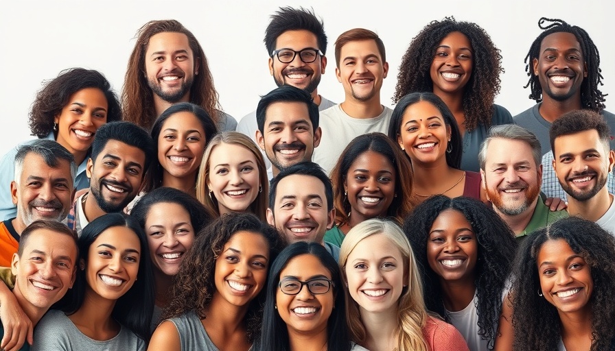 Diverse group collage showcasing teamwork and diversity.