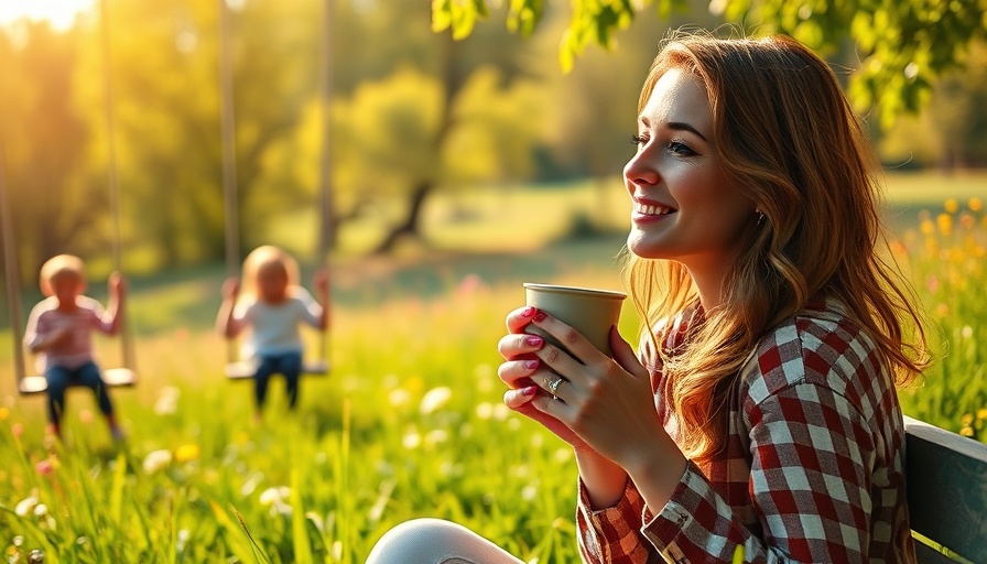Serene morning scene with simple acts improving mental health.