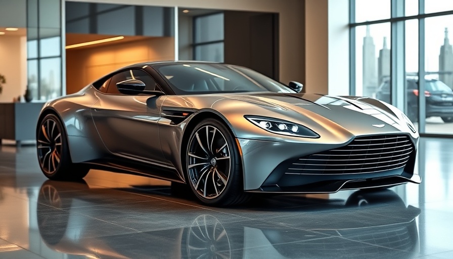 2026 Aston Martin Valhalla Prototype in showroom showcasing aerodynamic design.