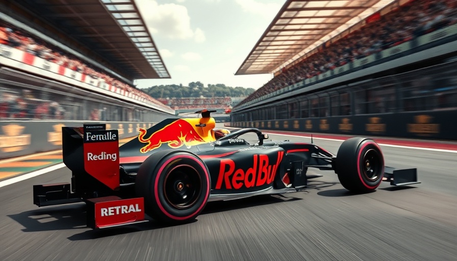 Red Bull Racing's dynamic Formula 1 car in action