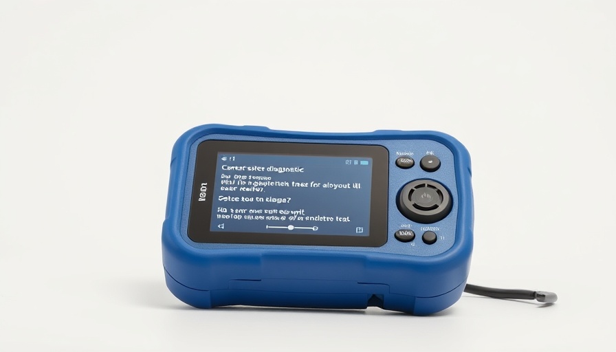 Auto repair diagnostic tool displaying system errors.