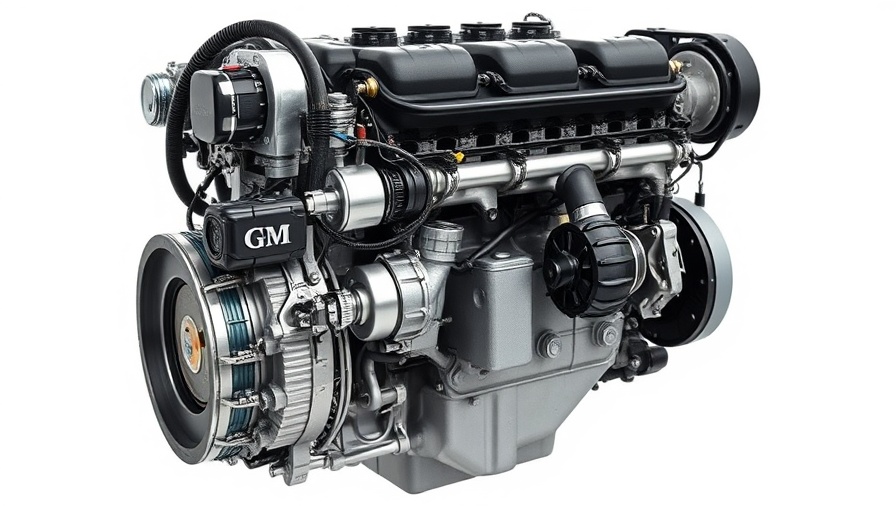 High-detail GM Gen V engine with exposed parts, AFM DFM-Delete view.