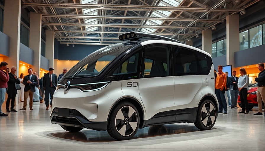 Waymo expands to Denver and Seattle with sleek autonomous vehicle in showroom.