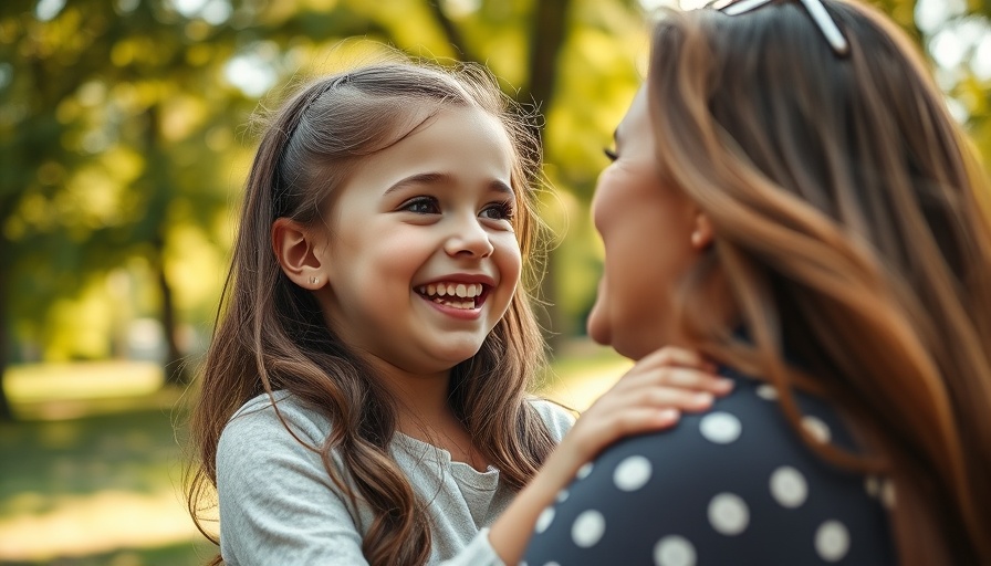Joyful mother and child outdoors enjoying nature