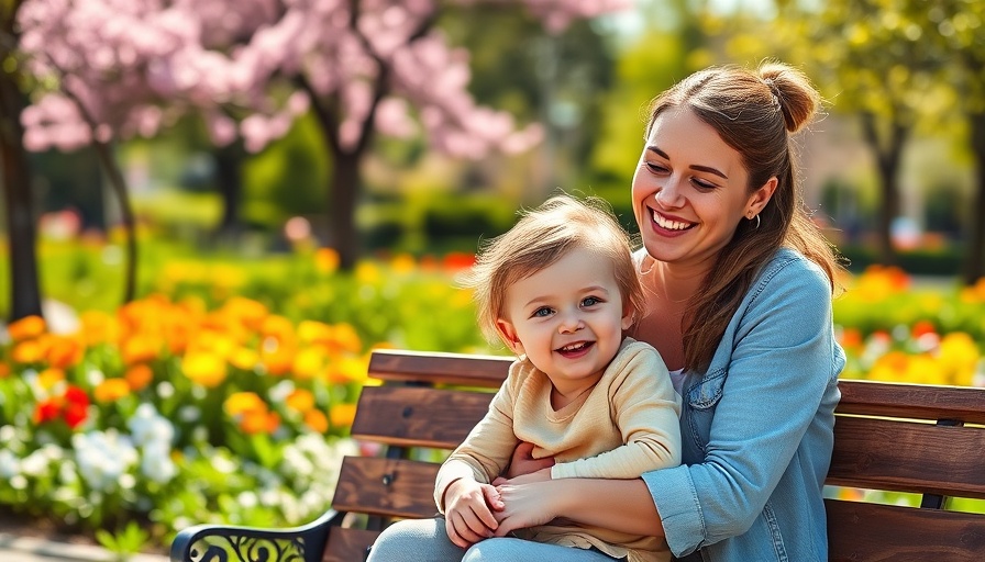 Positive Parenting Principles: Mother and child in a park setting.