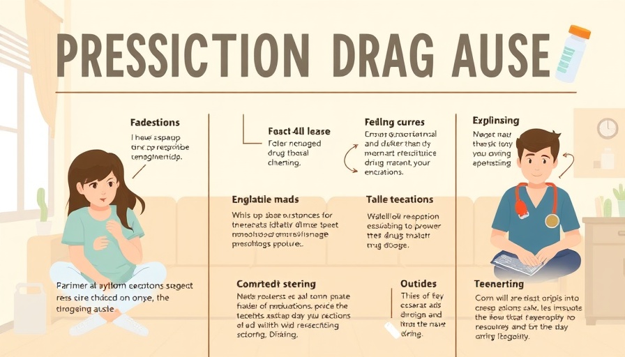 Infographic on teen prescription drug abuse signs and symptoms.