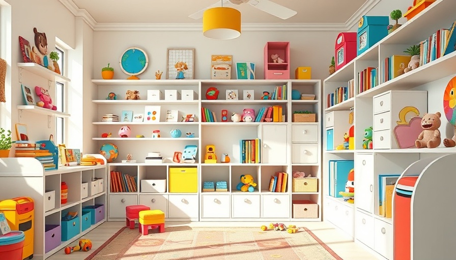 Bright organized child's room, showcasing decluttering your child's room.