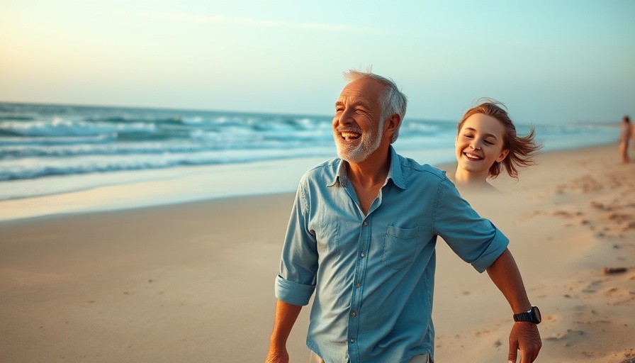 Joyful moment between father and son on the beach supporting a child with ADHD during summer.