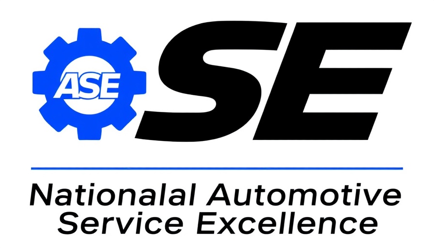 ASE logo representing automotive service excellence.