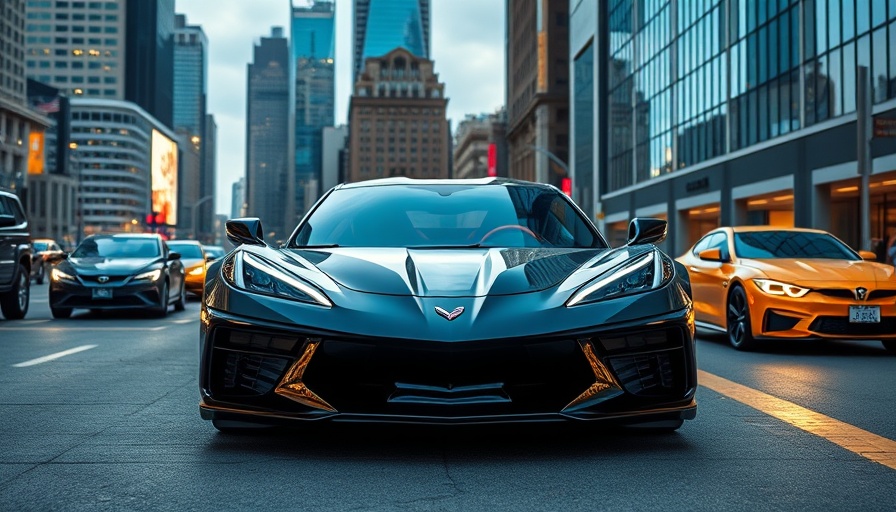 Sleek 2025 Chevrolet Corvette ZR1 in urban setting.