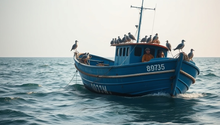 Fishing boat in Gulf of Panama, illustrating upwelling failure.
