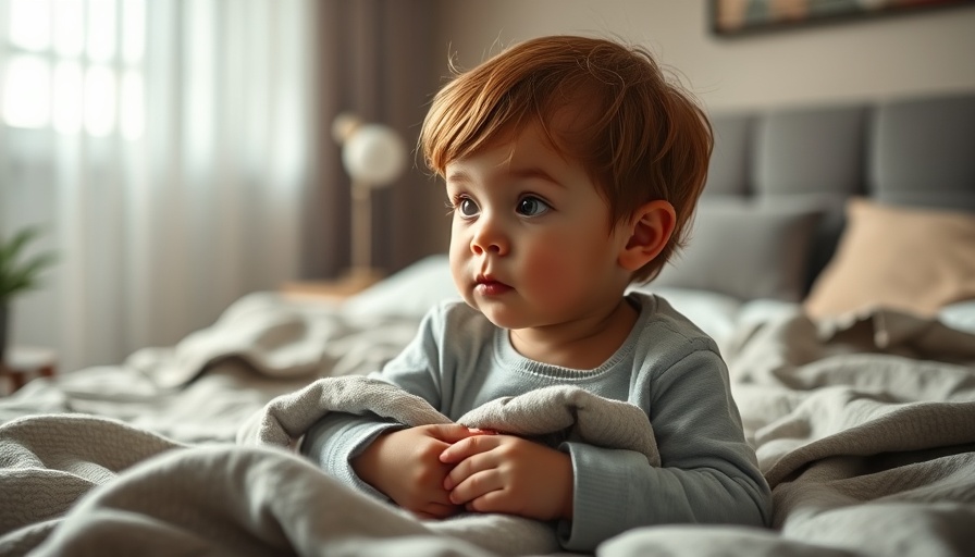 Young child experiencing sensory overload in a calm bedroom