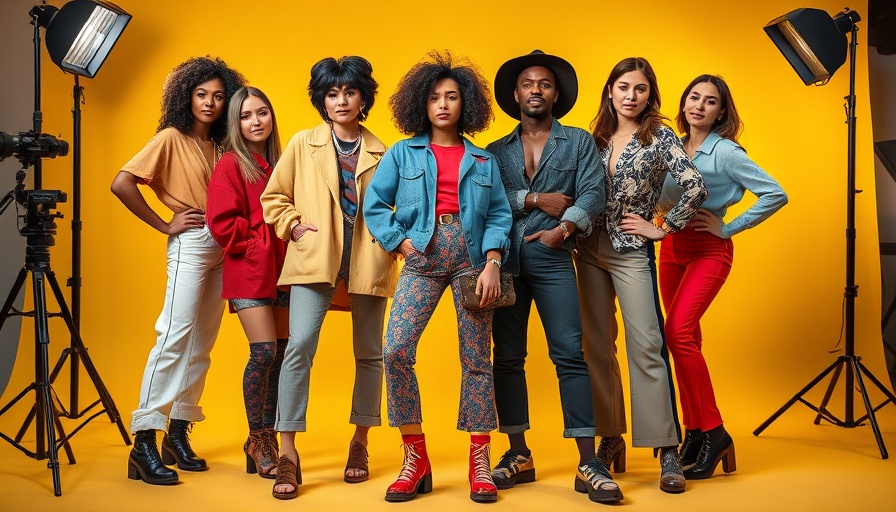 Influencers Gone Wild: Vibrant stylish models in colorful eclectic outfits.