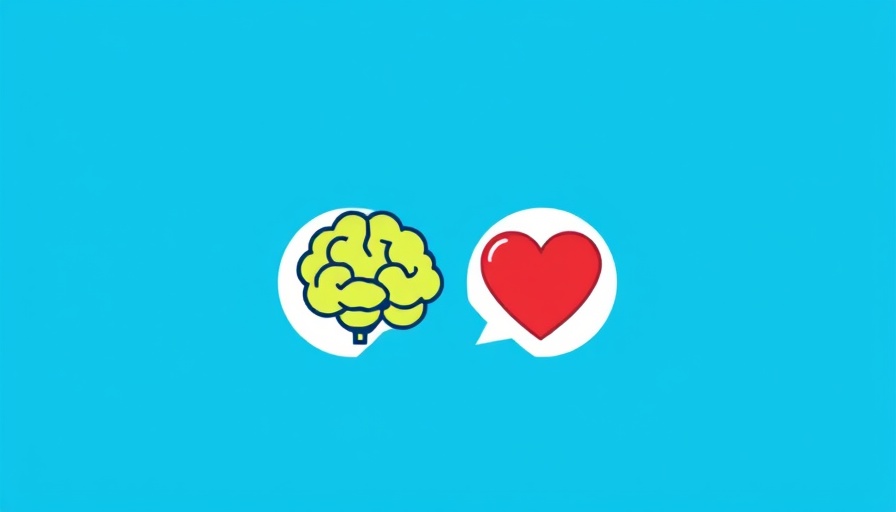Illustration with brain-heart icons depicting emotional investigation balance.