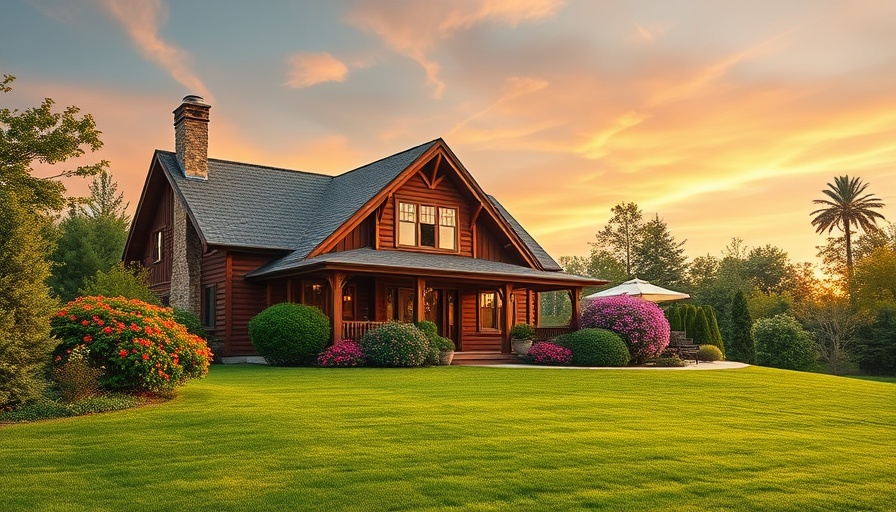 Custom home cost consideration amidst scenic sunset view.