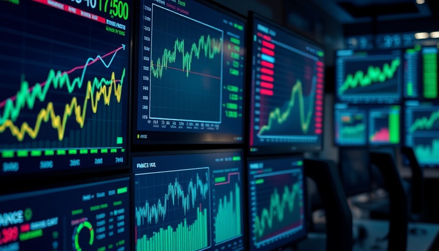 Income stocks evaluation with financial charts and graphs in an office setting.