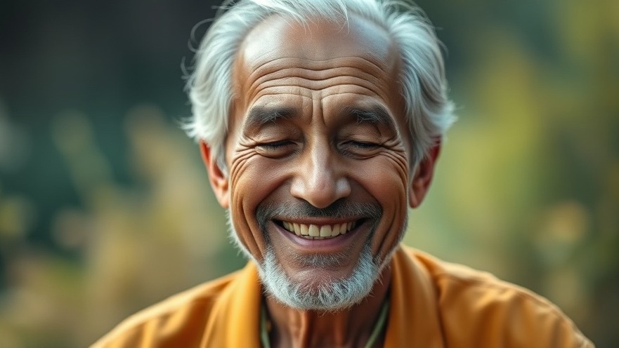 Podcast episode on expanding your circle of compassion, man smiling.